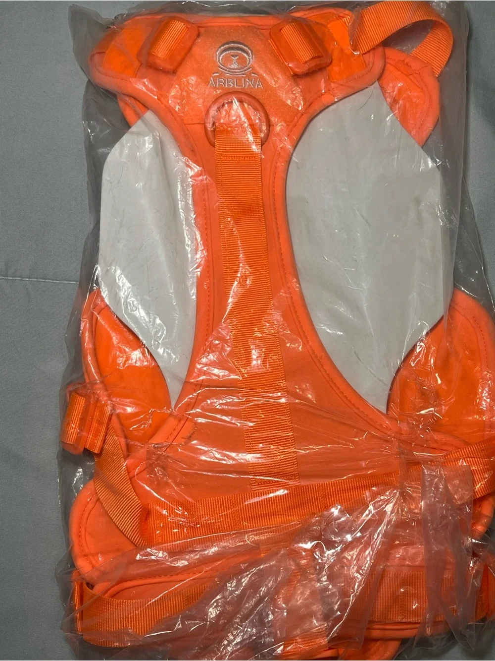New Dog Orange adjustable Harness - Small